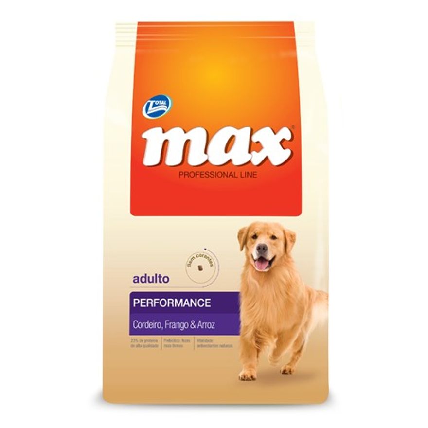 Max para Cães Filhotes de Porte Médio e Grande Sabor Carne e Arroz