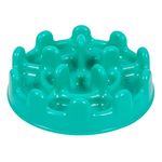 Comedouro Pet Games Lento Mini Pet Fit para Cães e Gatos - Verde Agua