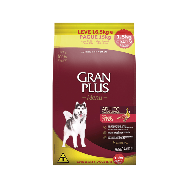 Racao-Granplus-Menu-Caes-Adultos-de-Porte-Medio-e-Grande-sabor-Carne-e-Arroz---15kg-104246